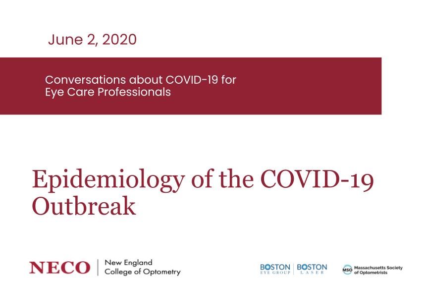 Title slide saying Epidemiology of covid oubreak